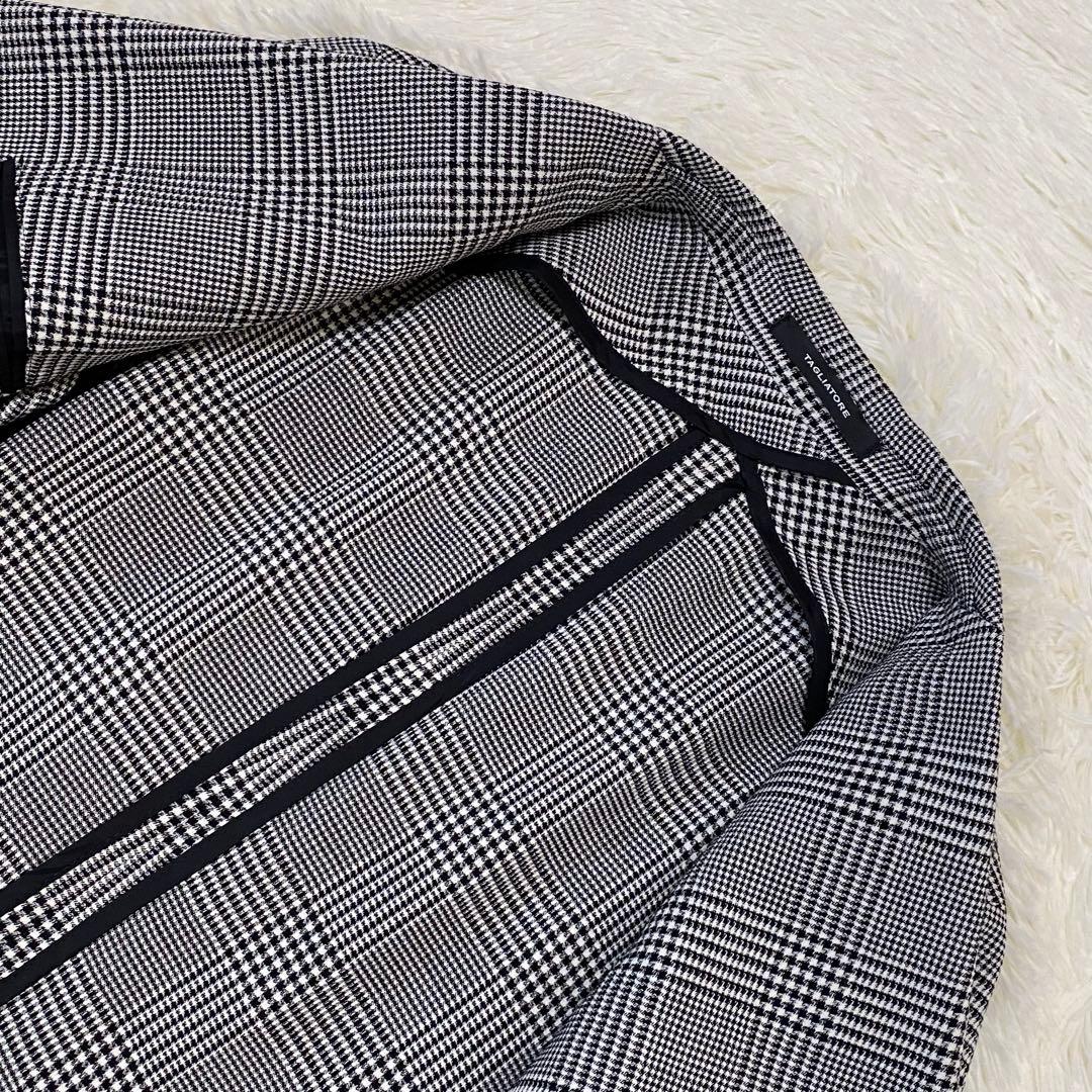 ✨極美品✨ TAGLIATORE ウール チェック ダブル カジュアル 50