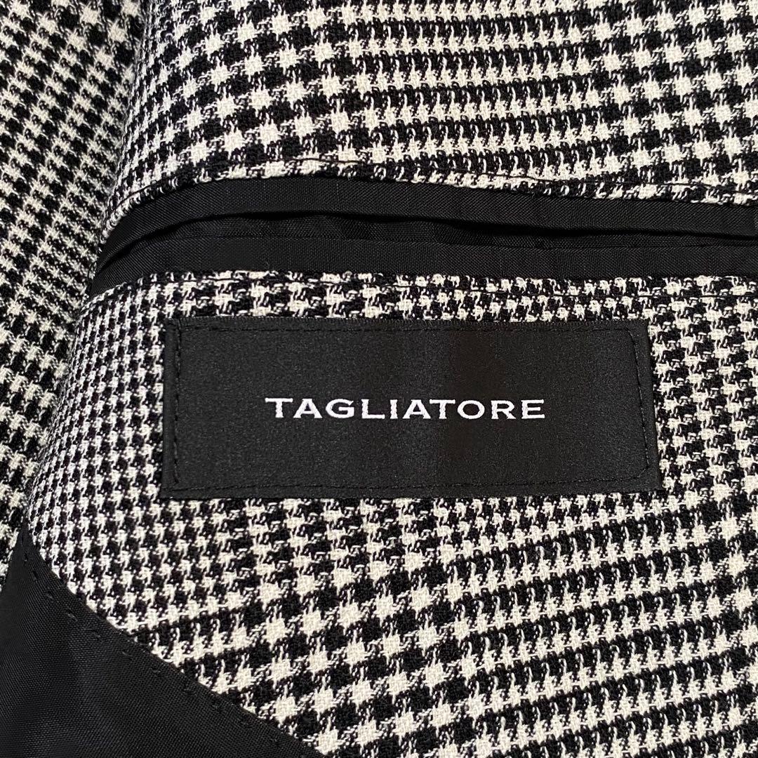 ✨極美品✨ TAGLIATORE ウール チェック ダブル カジュアル 50