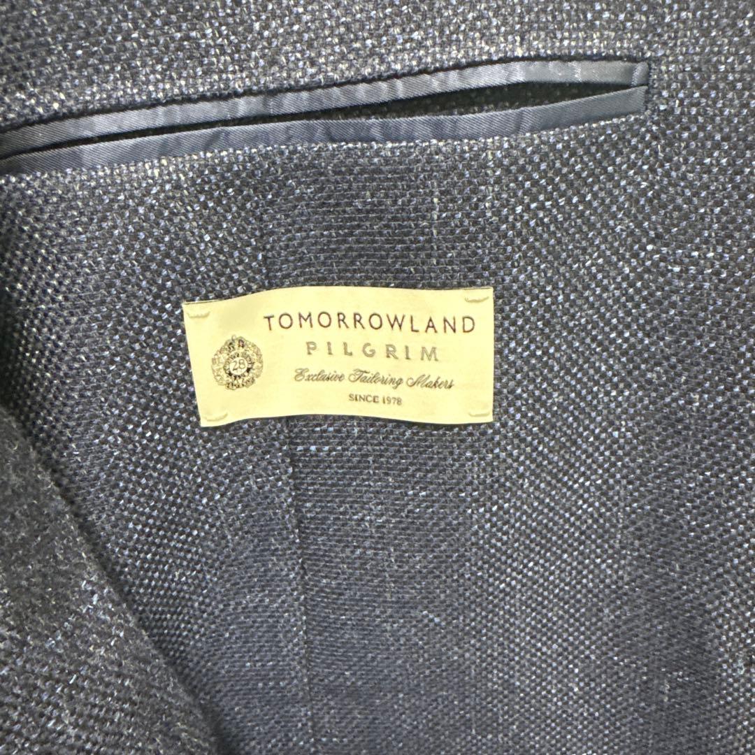 2/27まで TOMORROWLANDジャケットスーツ　ネイビー サイズ50/L