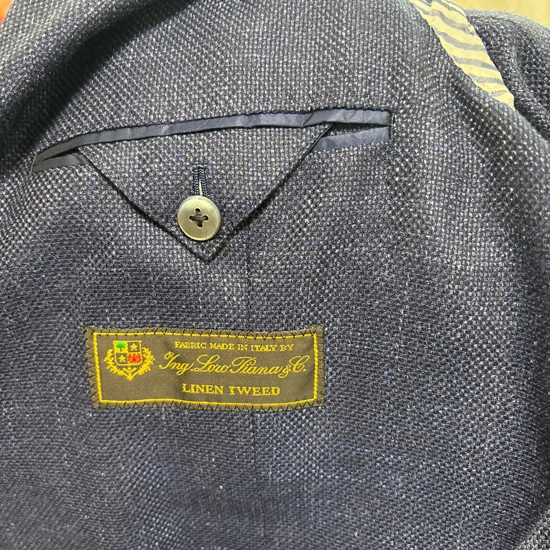 2/27まで TOMORROWLANDジャケットスーツ　ネイビー サイズ50/L