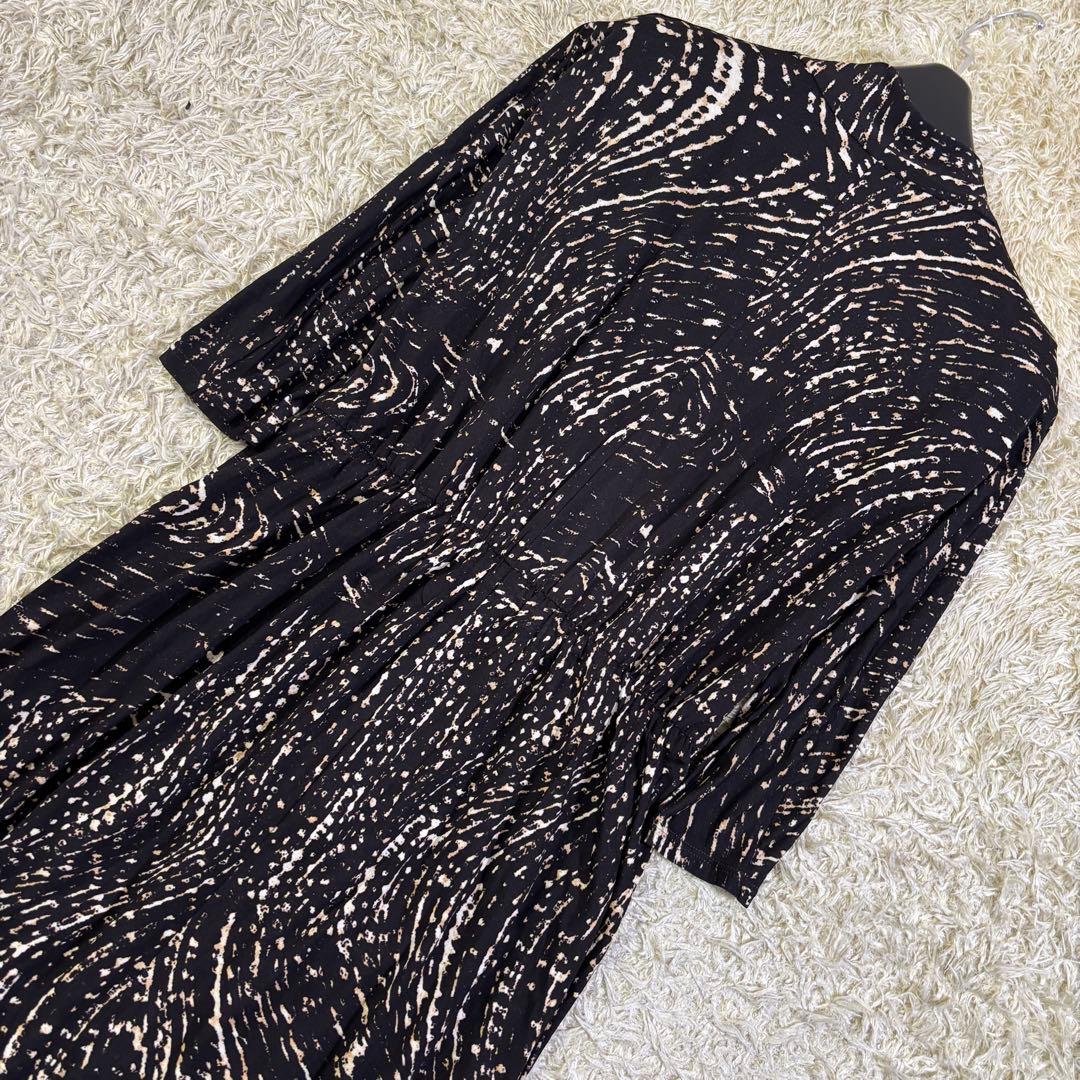 マックスマーラ　イタリア製　レーヨン　カシュクール　膝丈ワンピース　40