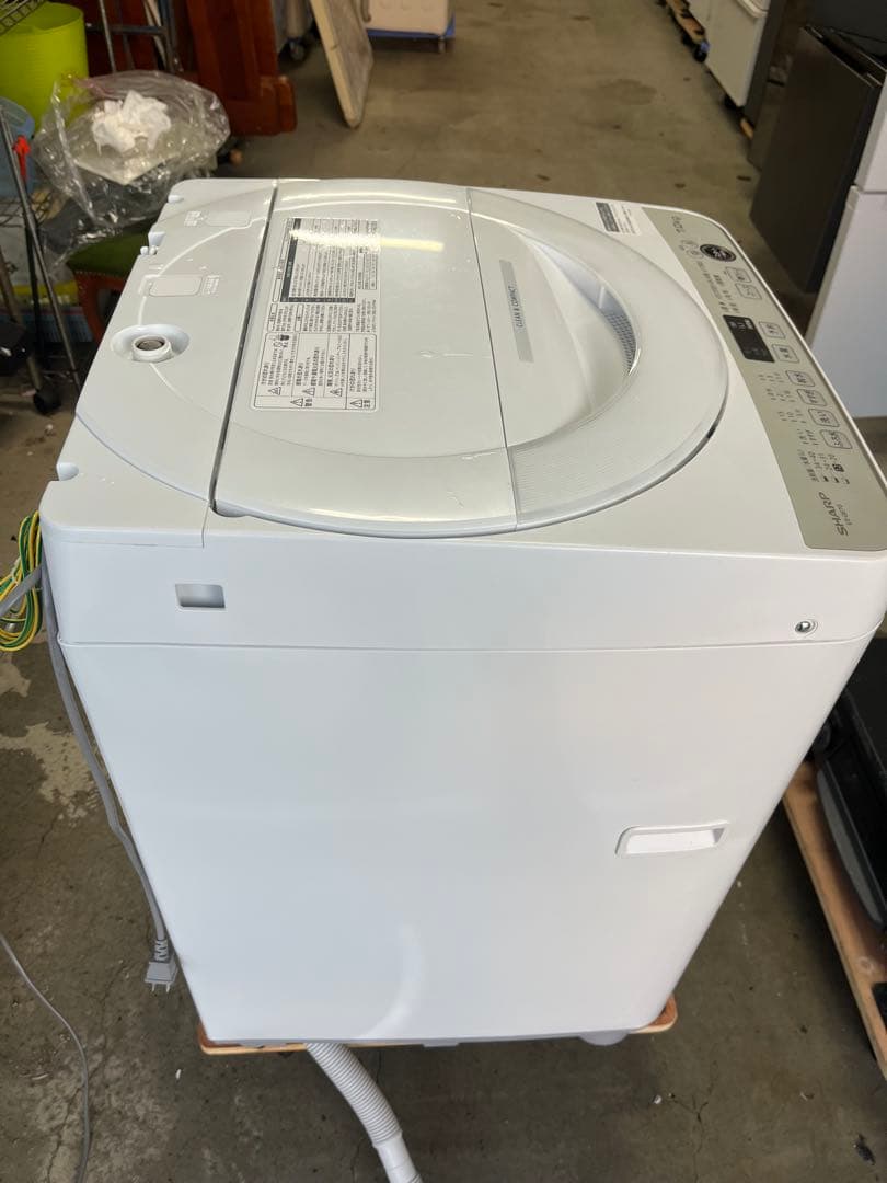 女性オーナーSHARP 洗濯機 ES-GE7G-W 7kg 2023年製