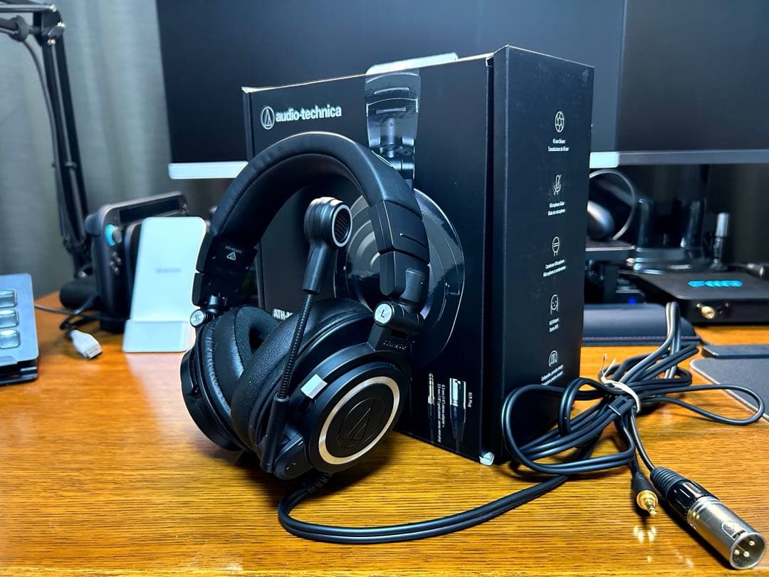 audio-technica ATH-M50xSTS マイク付ヘッドホン