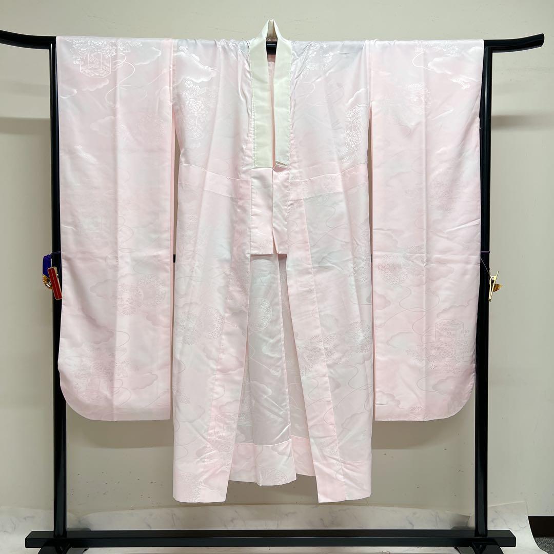 長襦袢　振袖襦袢　洗える着物　貝桶　水引　着物　013tz