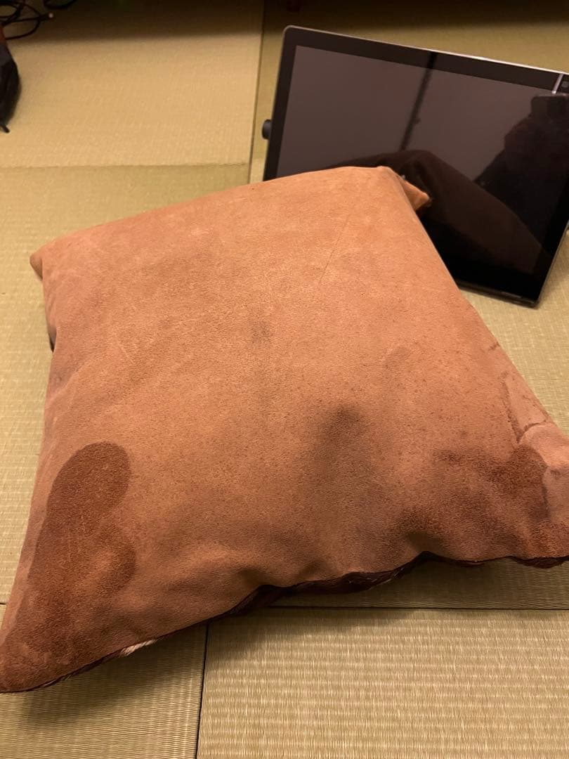 希少！　RRL カウスキン牛革　クッション