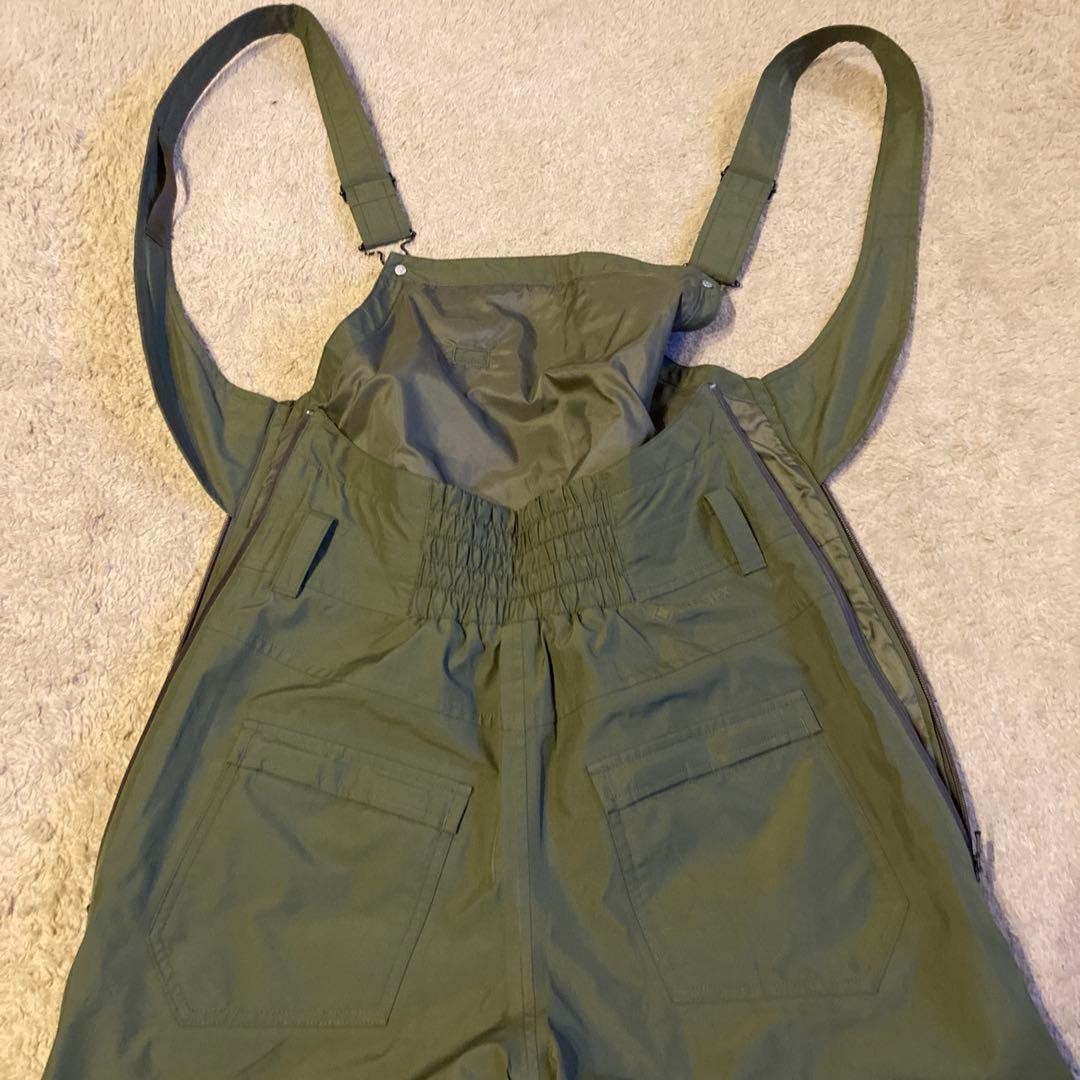 Burton スノーボードウェア カーキ　ビブパンツ ゴアテックス　女性M