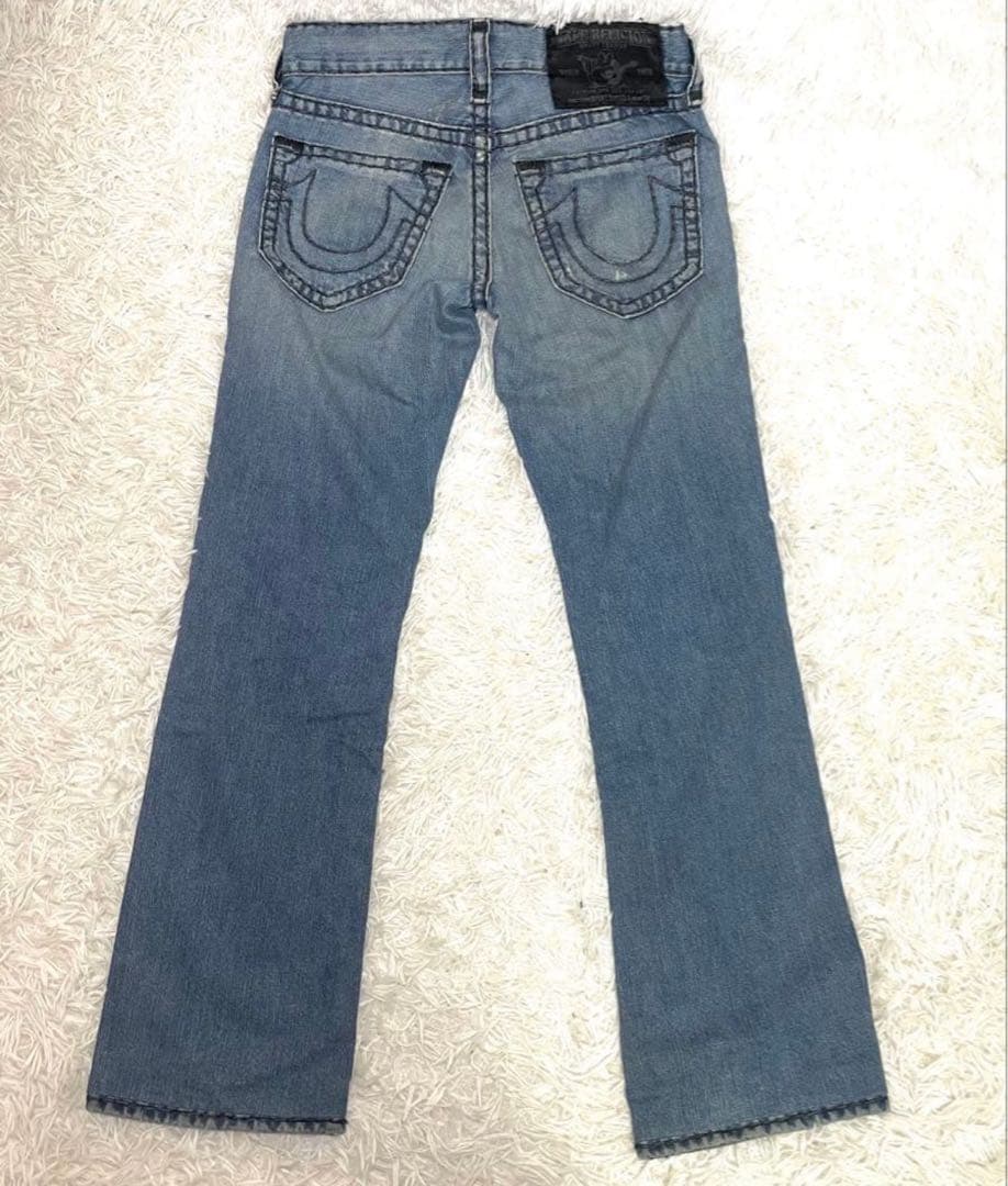 正*員様 True Religion ブーツカットデニム ライトブルー早い者勝ち