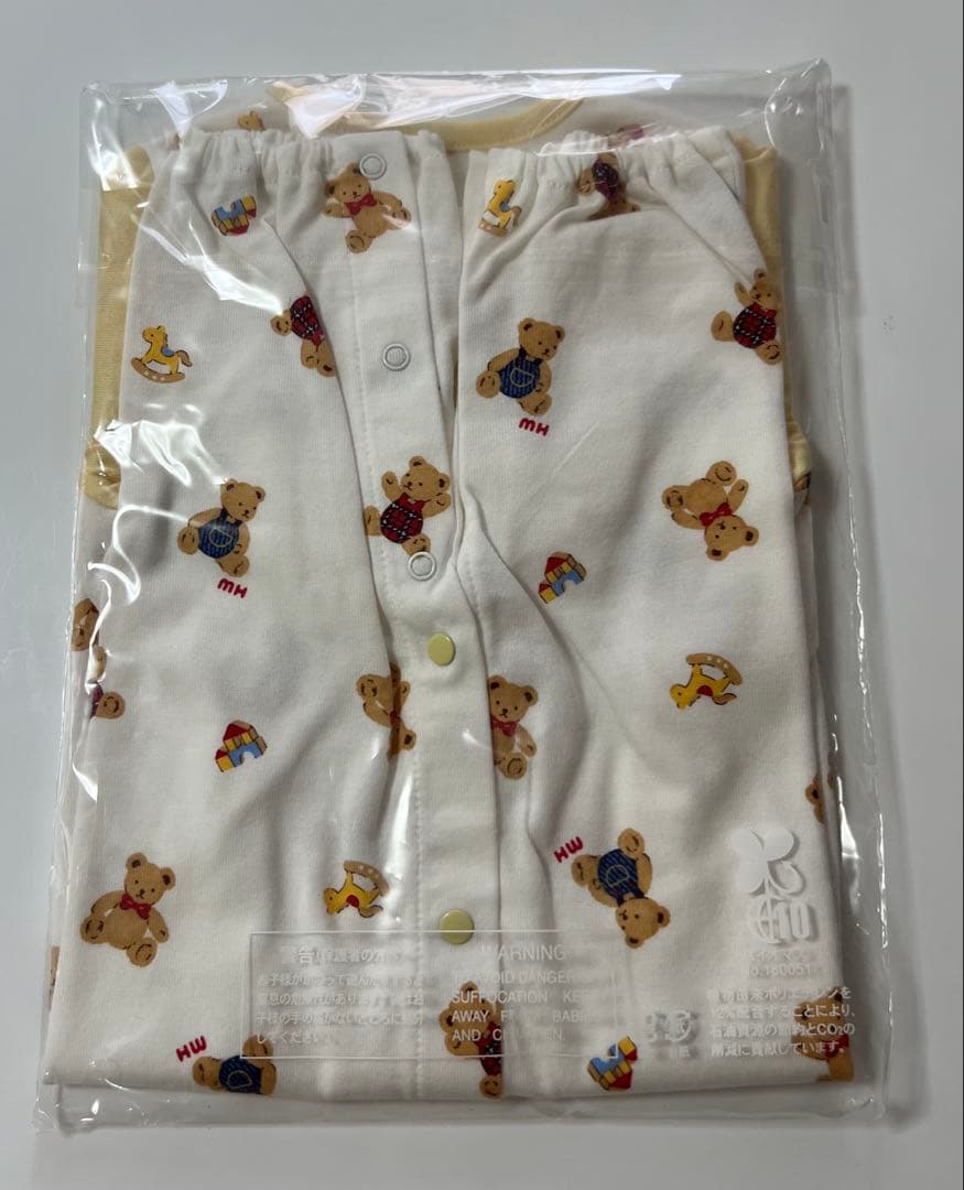 MIKI HOUSE ツーウェイオール、短肌着セット　綿100%