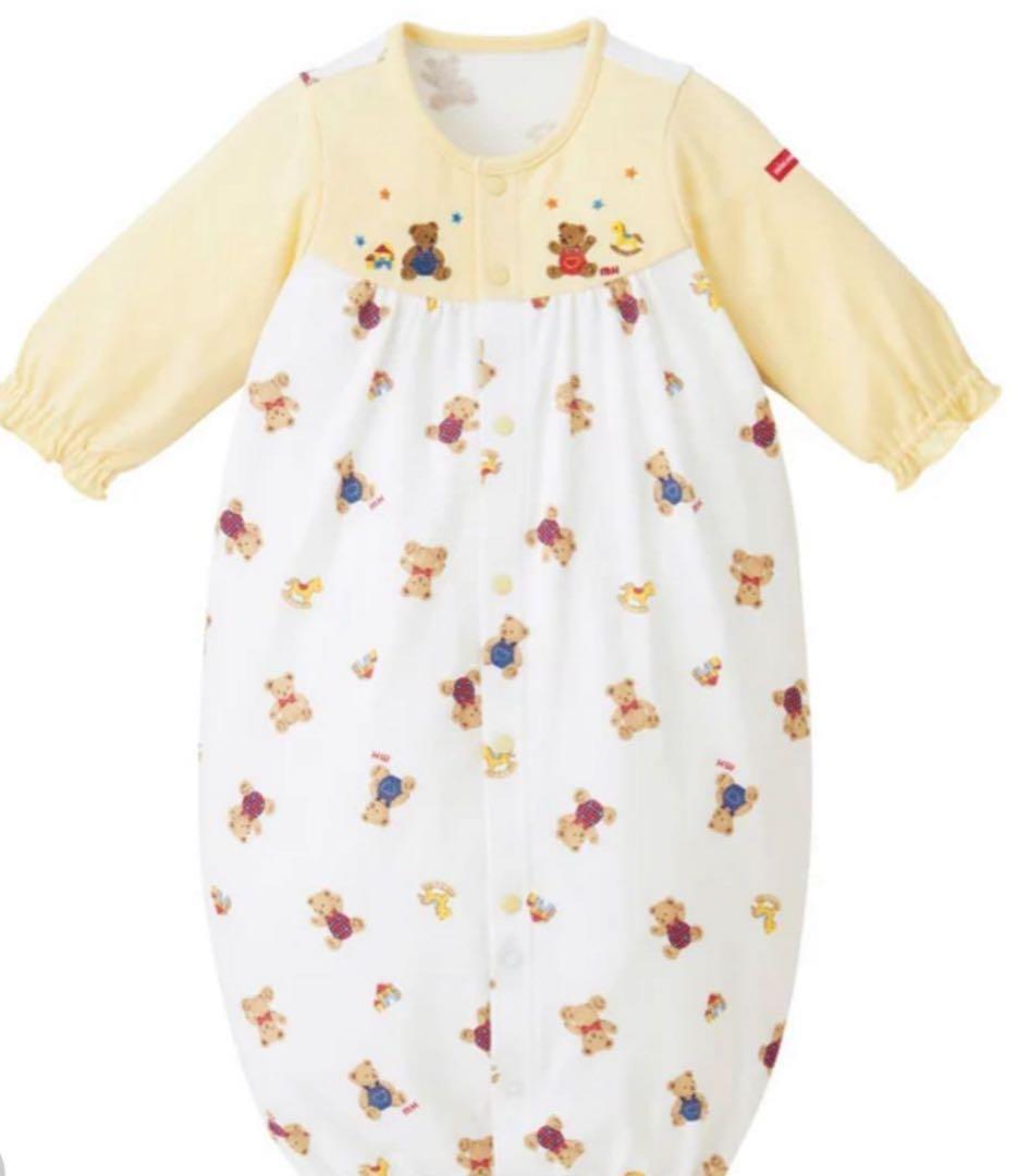 MIKI HOUSE ツーウェイオール、短肌着セット　綿100%