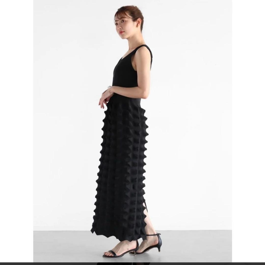 ヤマダヤ　Vin 3Dニットワンピース（ブラック）