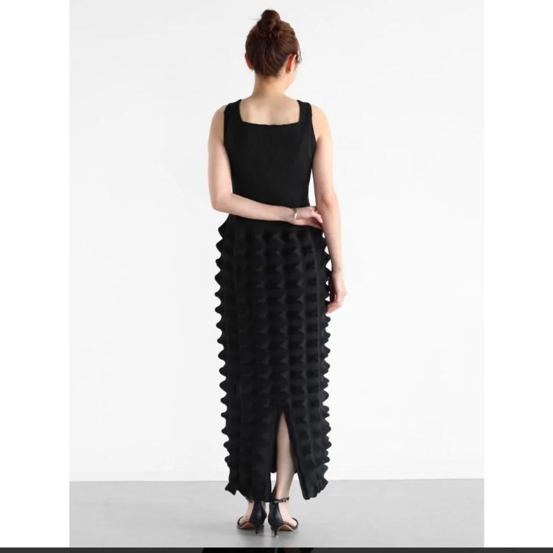 ヤマダヤ　Vin 3Dニットワンピース（ブラック）