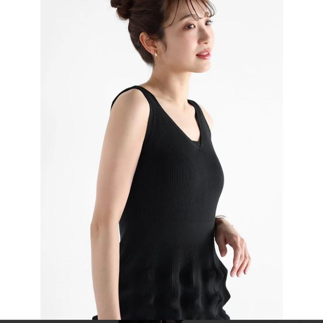 ヤマダヤ　Vin 3Dニットワンピース（ブラック）