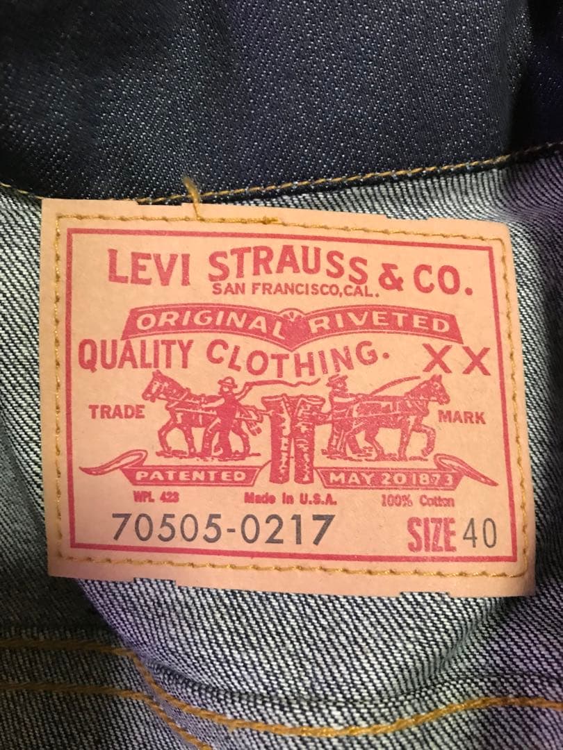 LEVI'S デニムジャケット 70505-0217 サイズ40 バレンシア製
