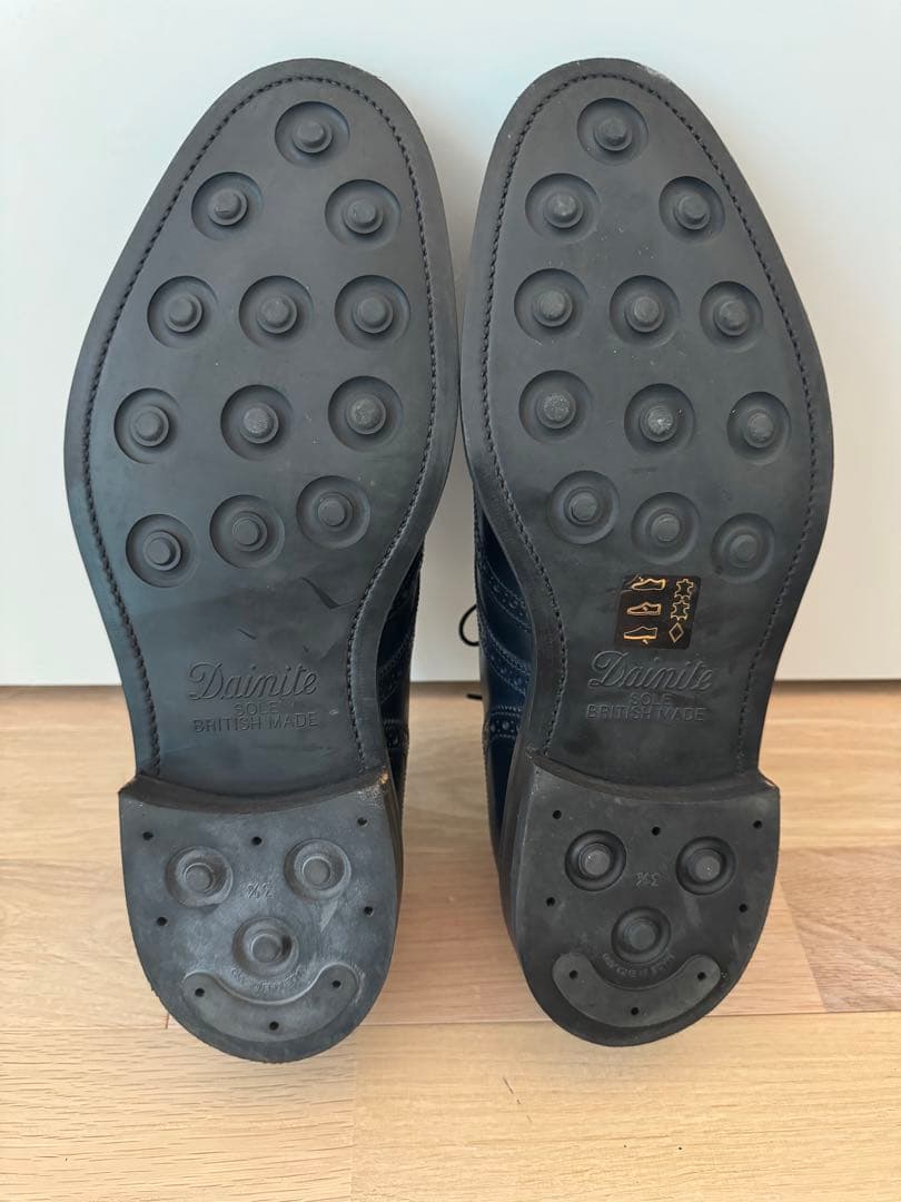 エドワードグリーンコードバンウイングチップシューズ