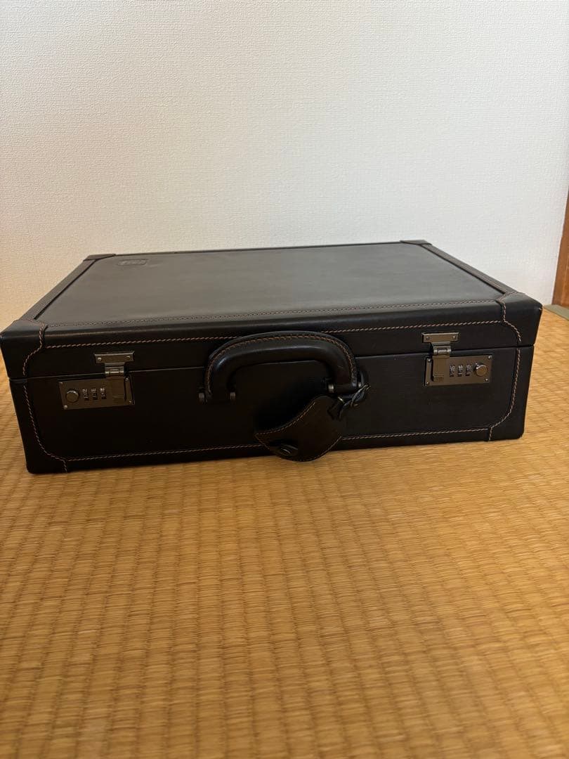 dunhill ダンヒル アタッシュケース ダイヤルロック レザー 黒