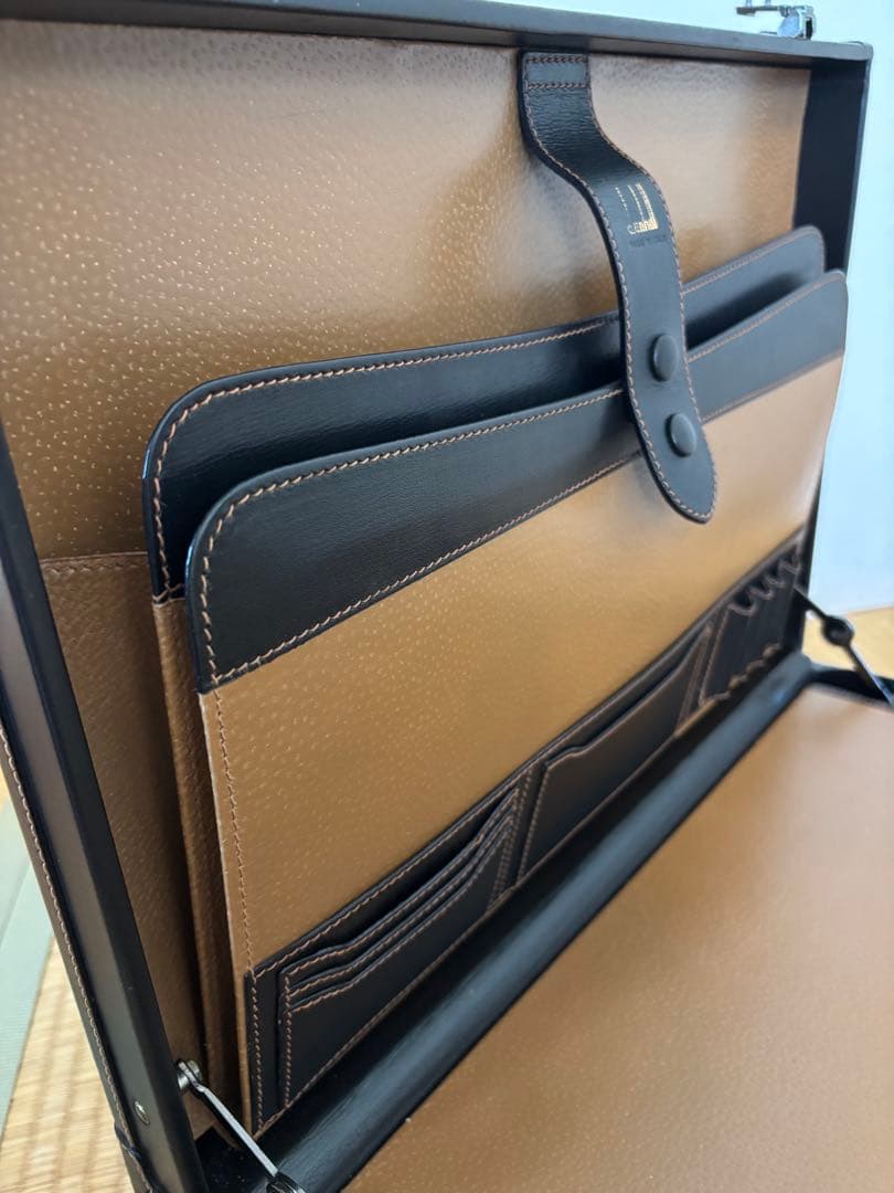 dunhill ダンヒル アタッシュケース ダイヤルロック レザー 黒