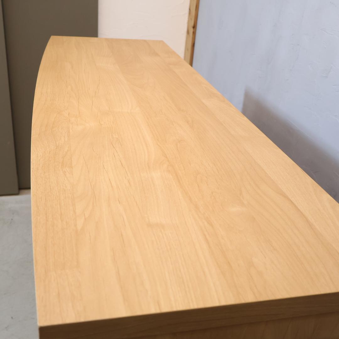 HOTTA WODDY アールデザイン ブックシェルフ アルダー材 キャビネット