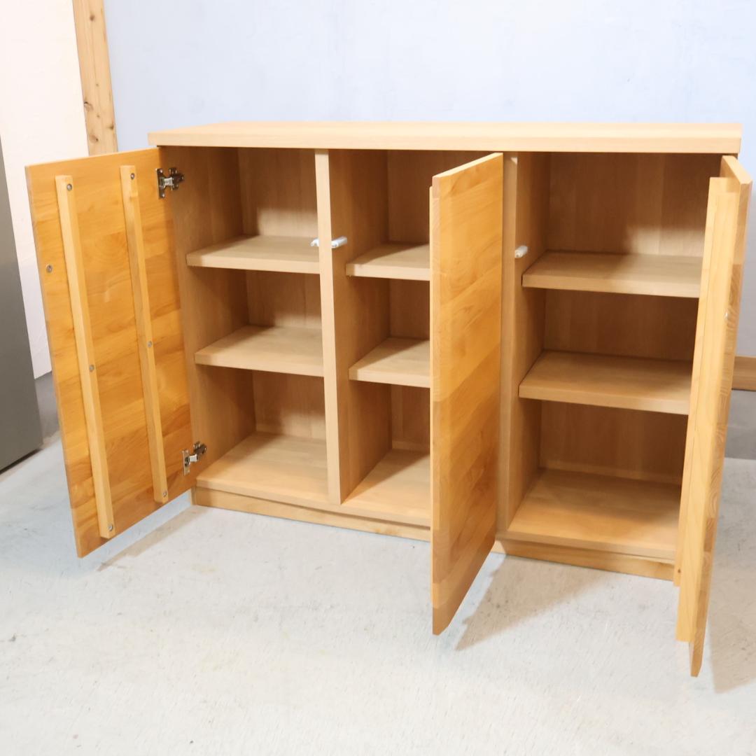 HOTTA WODDY アールデザイン ブックシェルフ アルダー材 キャビネット