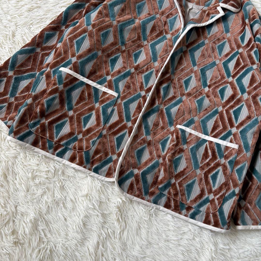 美品 Roku ロク ジャケット ダイヤモンドモチーフ マルチカラー 36