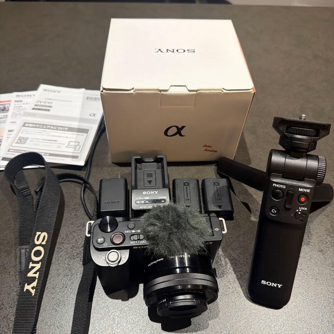 SONY VLOGCAM ZV-E10L シューティンググリップ　ブラック 黒