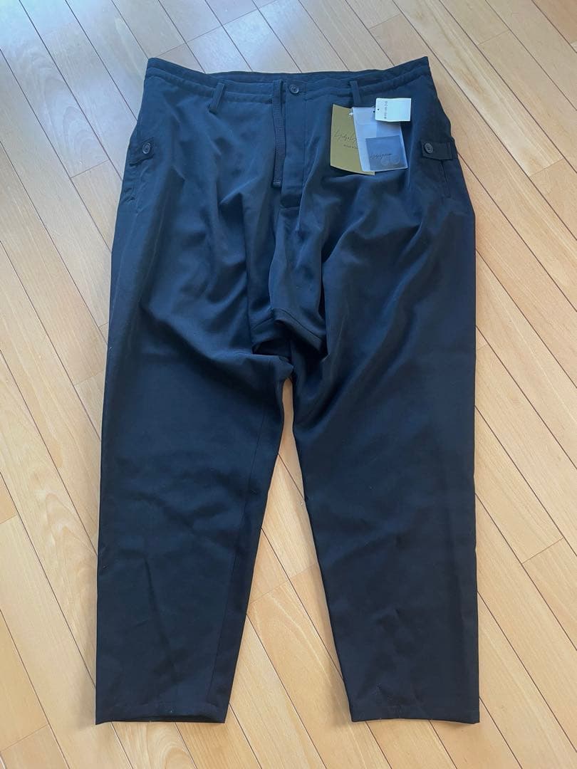 新品　2025-26AWヨウジヤマモトプールオム　ウールギャバ　サルエルパンツ