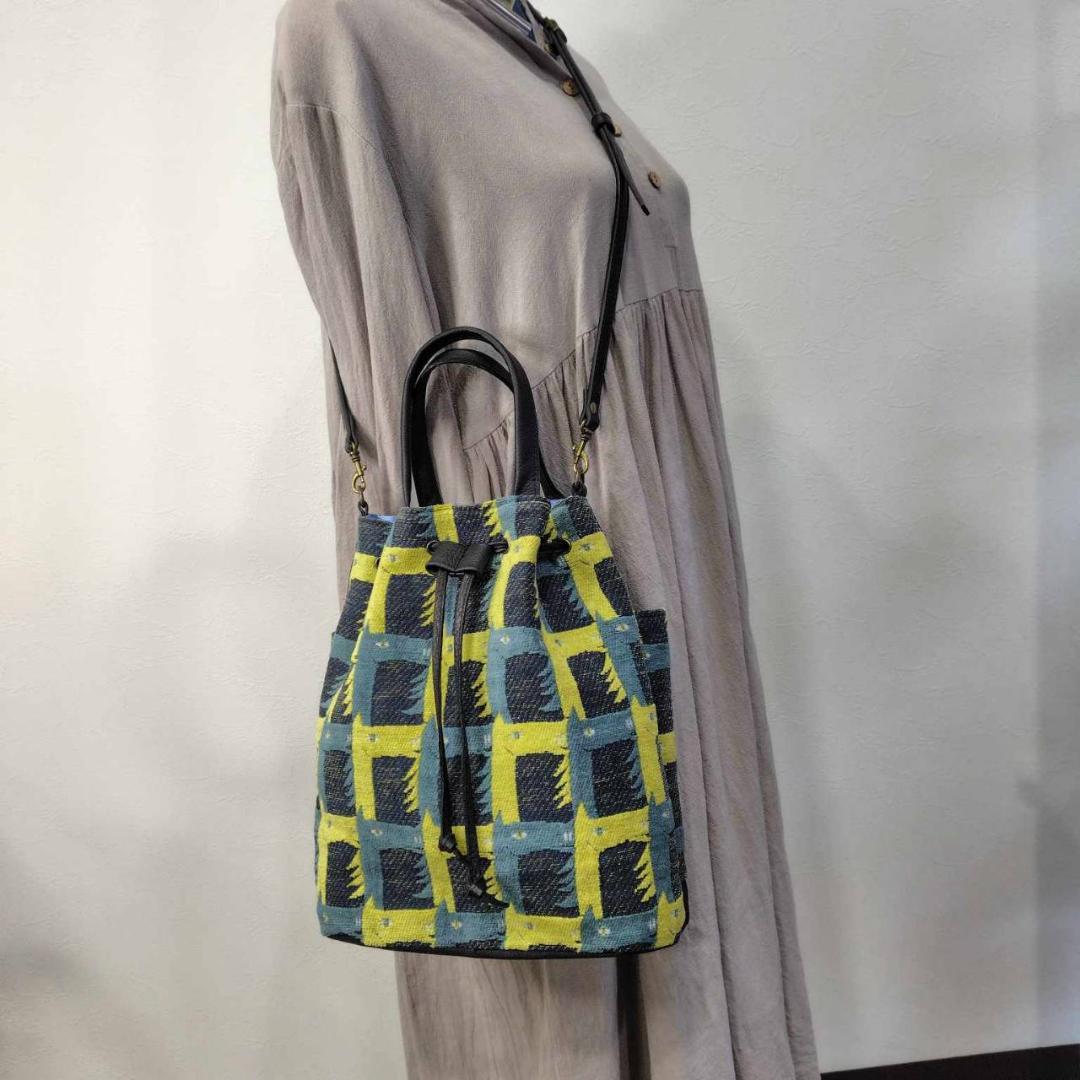 ピュウチャン様　/thoroughbredサラブレットネイビー/巾着Lサイズ