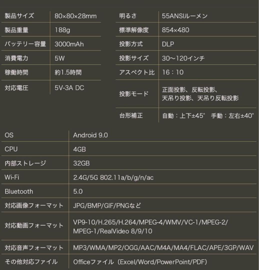 小型プロジェクター