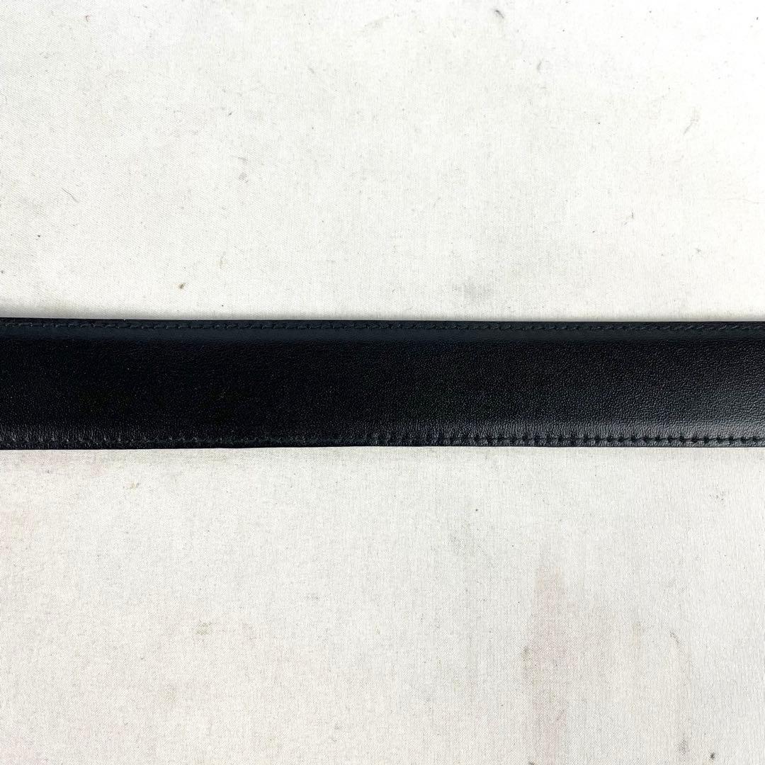 CELINE セリーヌ ベルト トリオンフ ゴールド バックル レザー ブラック