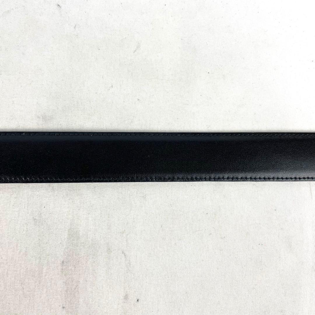 CELINE セリーヌ ベルト トリオンフ ゴールド バックル レザー ブラック