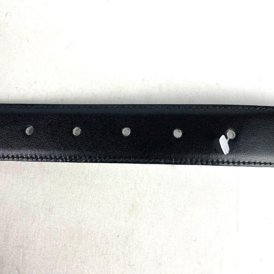 CELINE セリーヌ ベルト トリオンフ ゴールド バックル レザー ブラック