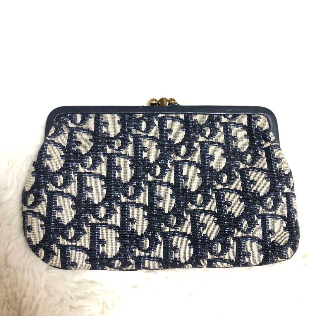 Christian Dior vigntage がま口 財布 ポーチ トロッター