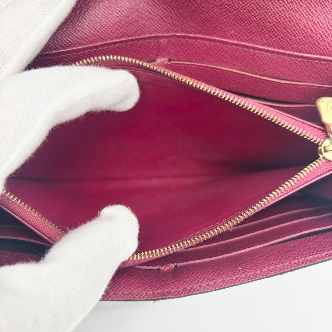 ✨超美品✨ルイヴィトン　新型　ポルトフォイユサラ　モノグラム　フューシャ　長財布
