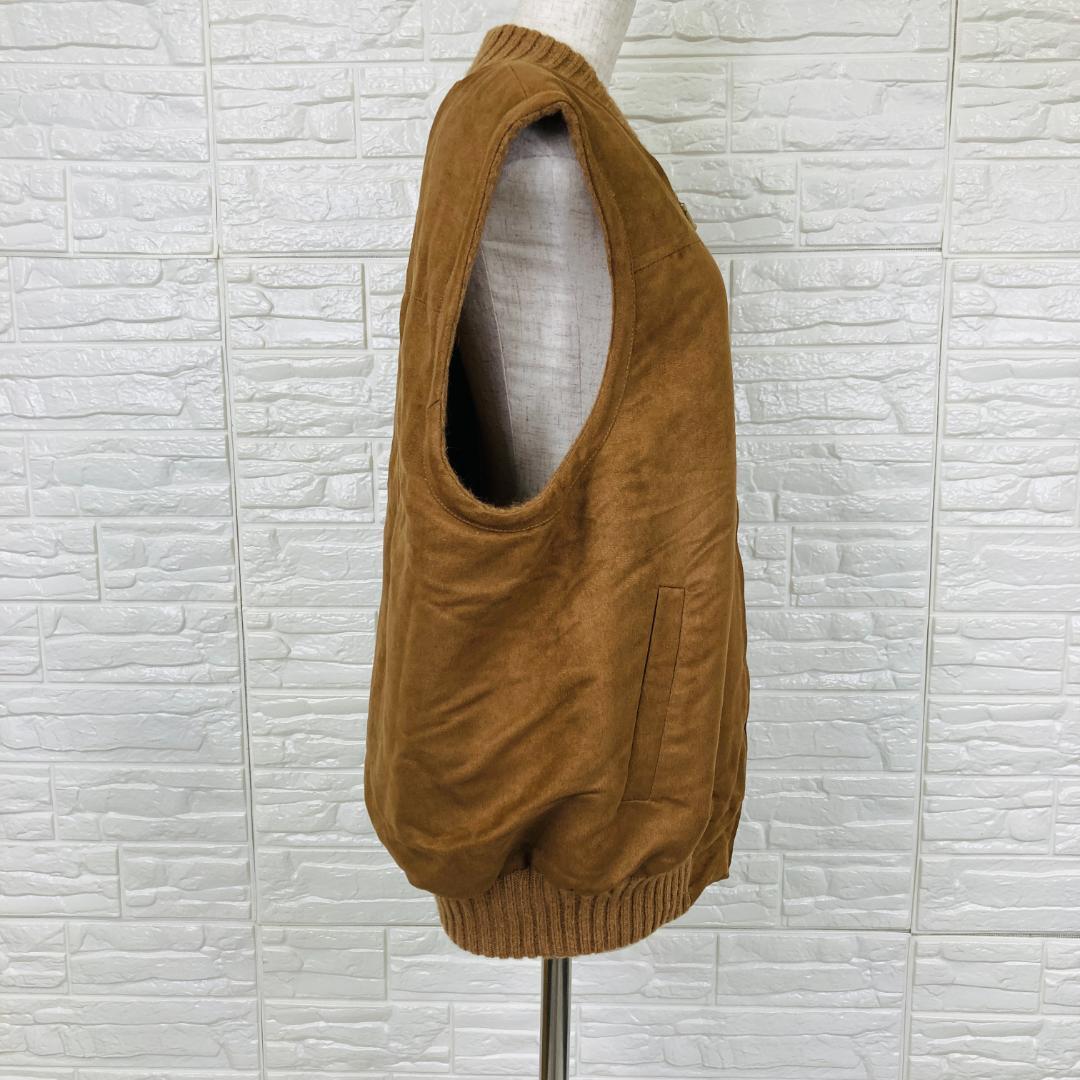 Evseg（エヴセグ）キャメルウール100% ベスト　LL