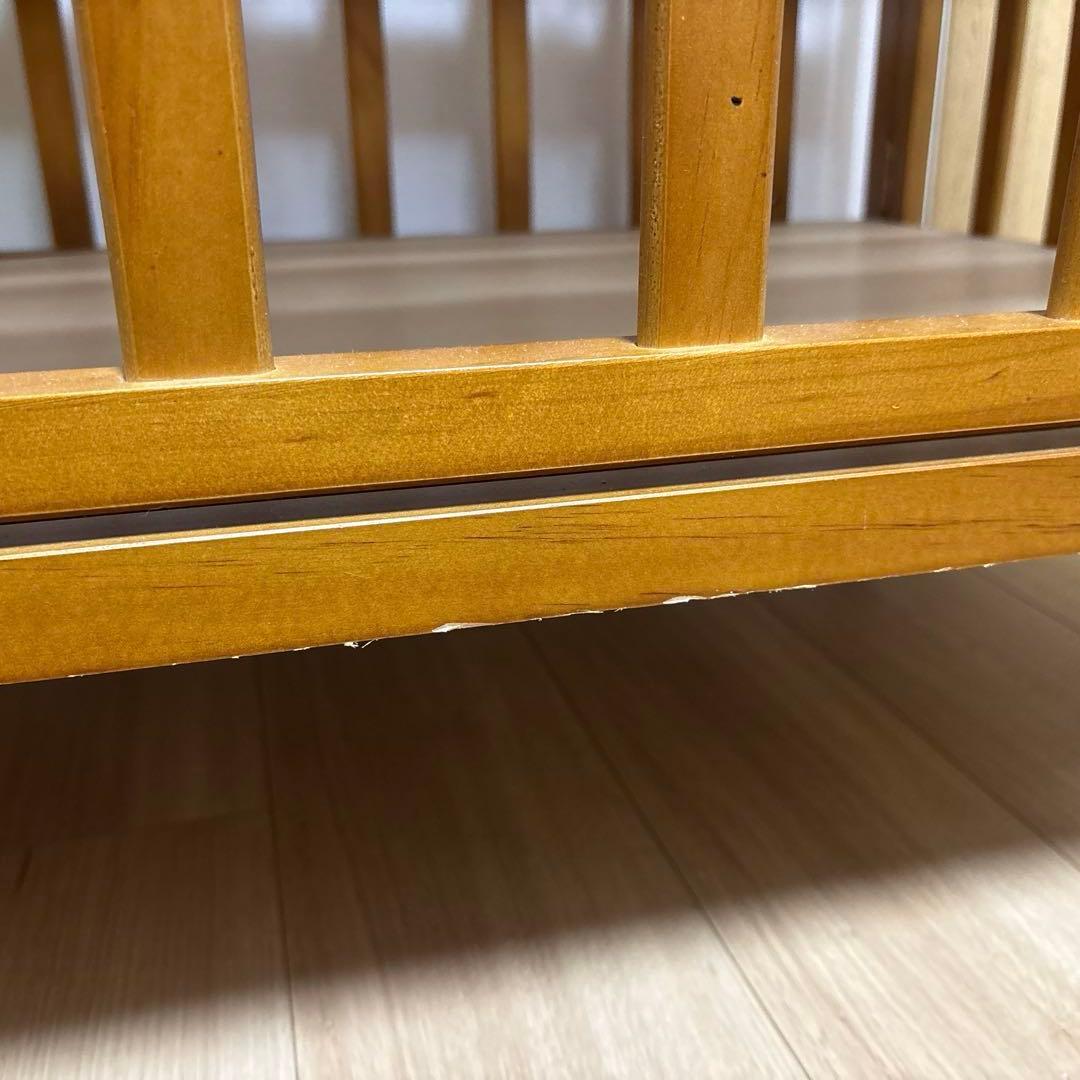 大和屋ミニベビーベッド （折り畳み可/キャスター&収納付き）掛&敷布団セット可能