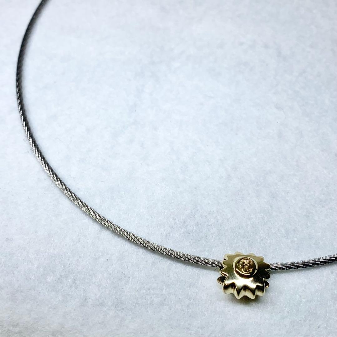 未使用級 フィリップシャリオール ネックレス チョーカー ワイヤー 付属品つき