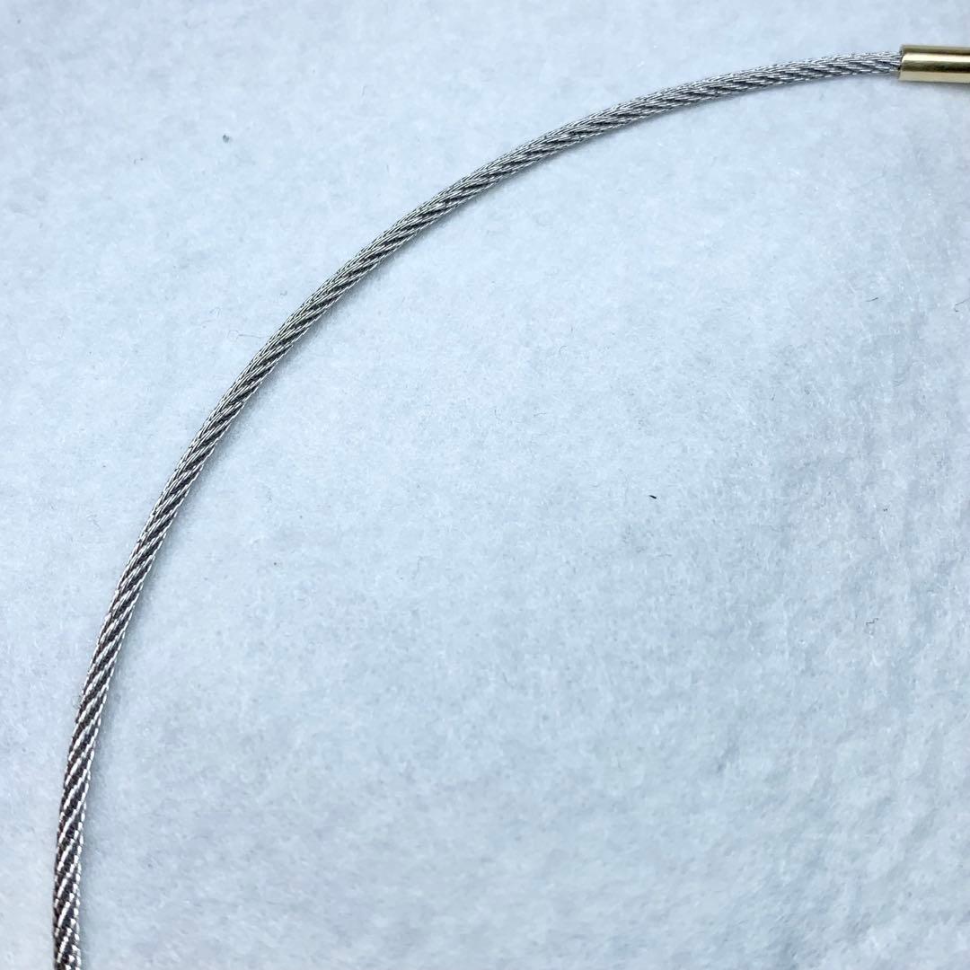 未使用級 フィリップシャリオール ネックレス チョーカー ワイヤー 付属品つき