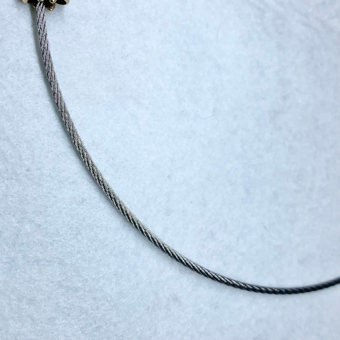 未使用級 フィリップシャリオール ネックレス チョーカー ワイヤー 付属品つき