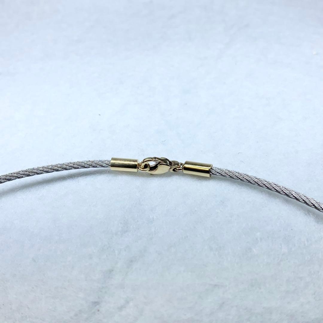 未使用級 フィリップシャリオール ネックレス チョーカー ワイヤー 付属品つき