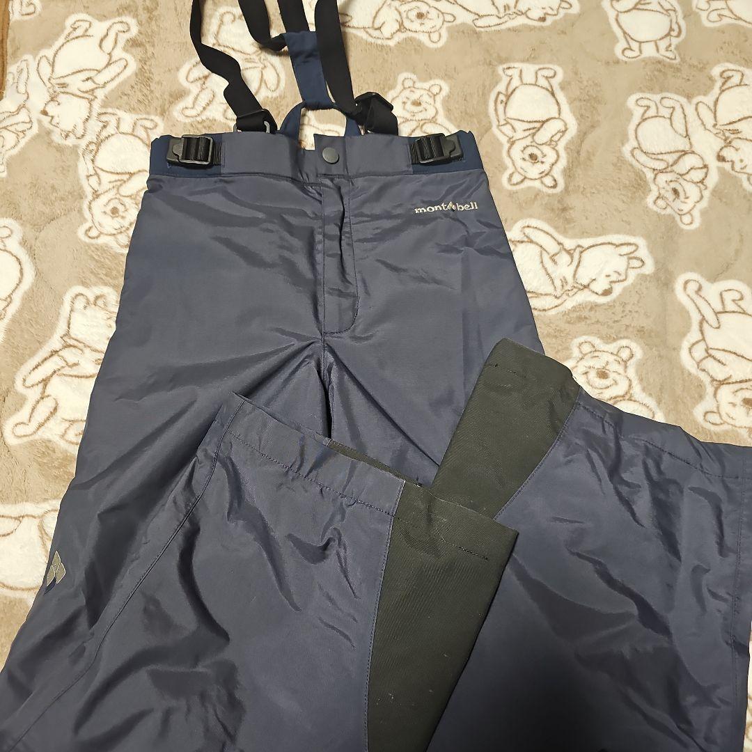 f*i様 mont-bell キッズ用スキーウェア セット130 レッド