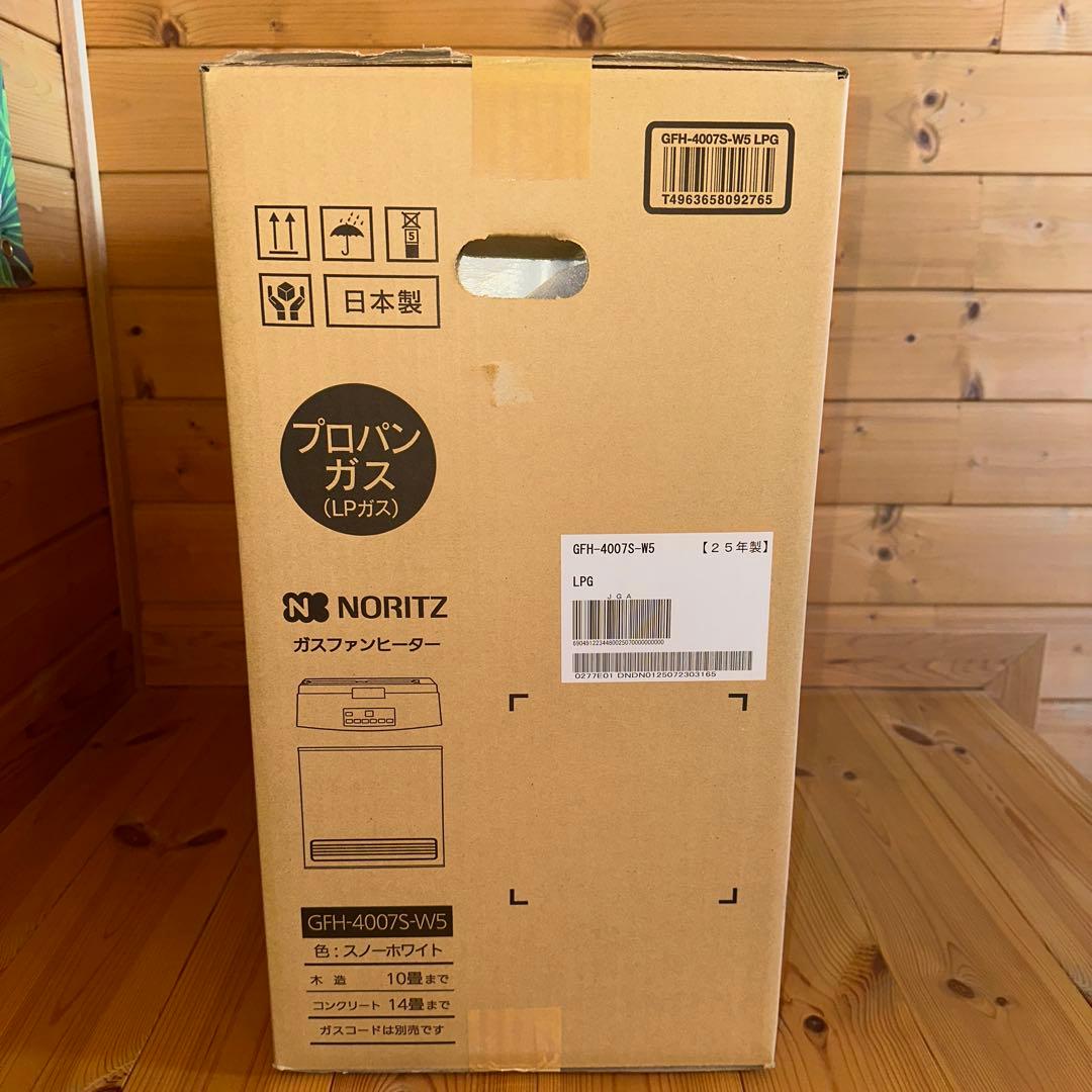 NORITZ ガスファンヒーター GFH-4007S-W5 スノーホワイト
