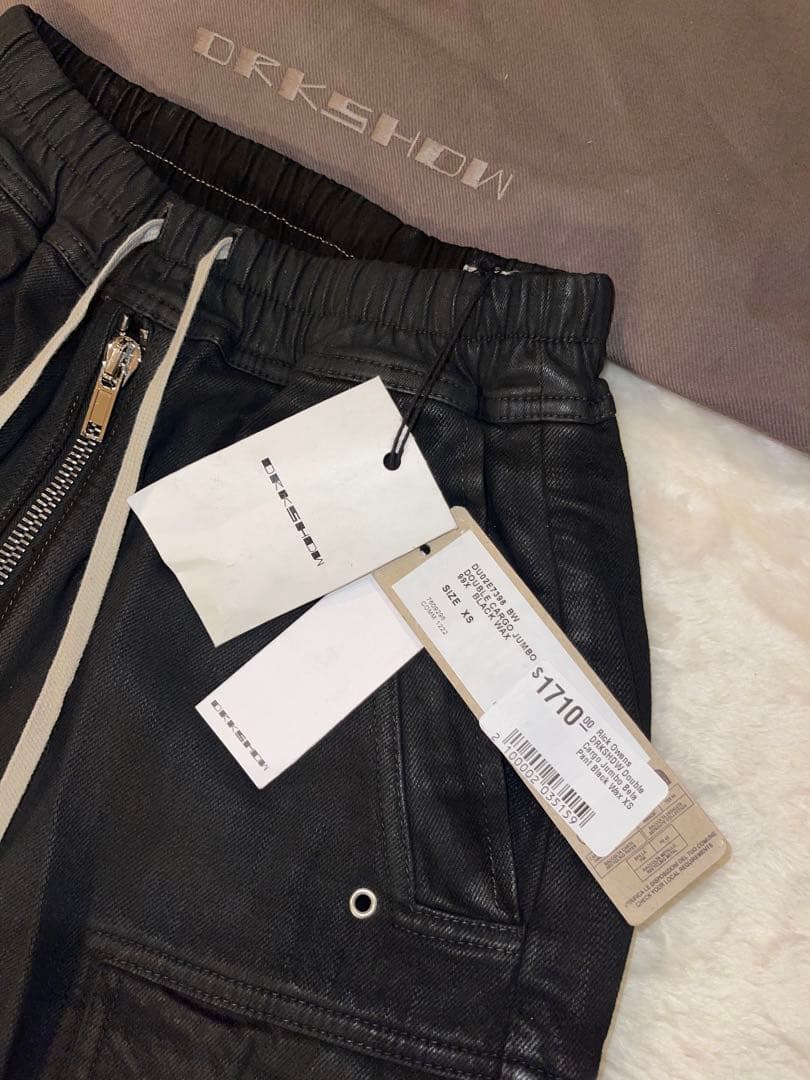 パンツ RICK OWENS DOUBLE CARGO JUMBO BELAS WAX