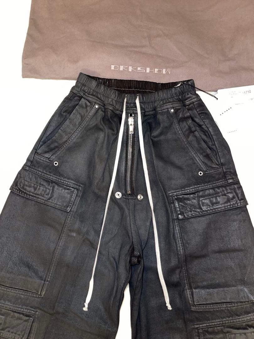 パンツ RICK OWENS DOUBLE CARGO JUMBO BELAS WAX