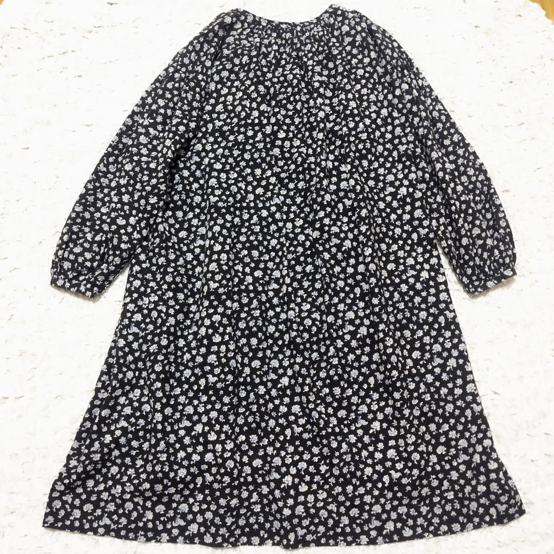 45R コットン 花柄 ギャザー ワンピース Cotton Dress