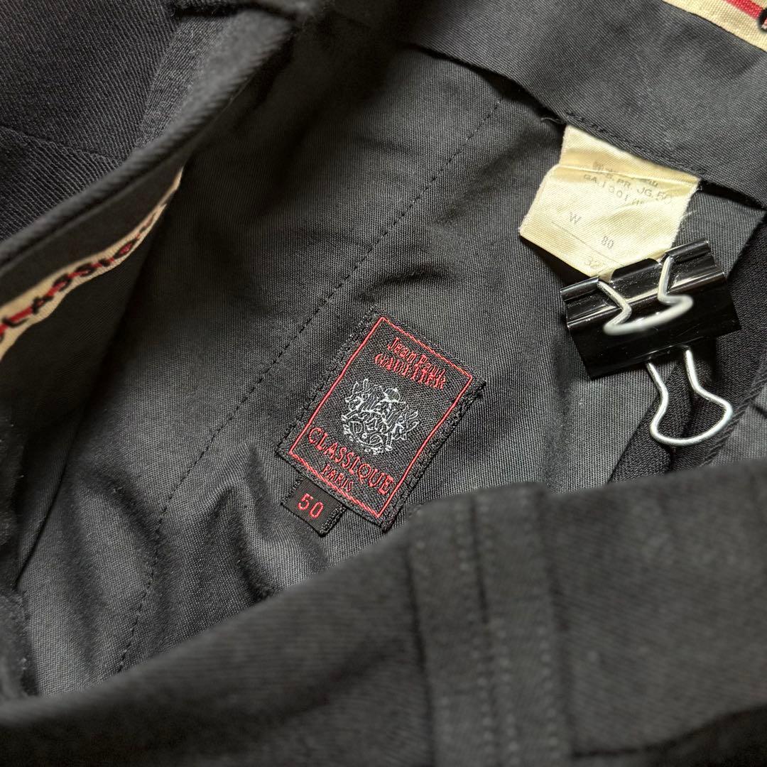 Jean Paul GAULTIER 90's ウールワイドスラックス 黒