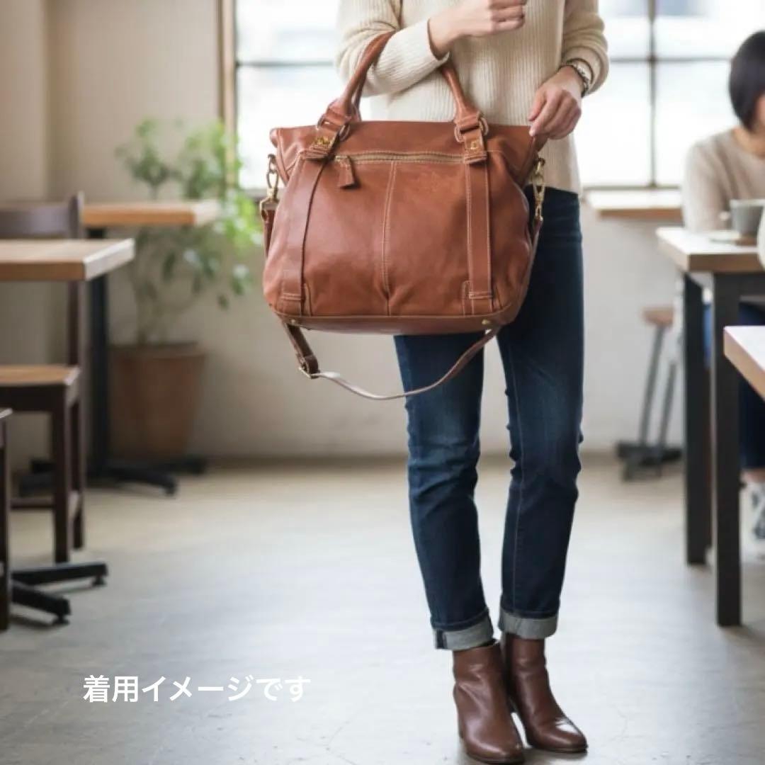 Dakota ダコタ✨本革2wayショルダーバッグ A4可　ブラウン