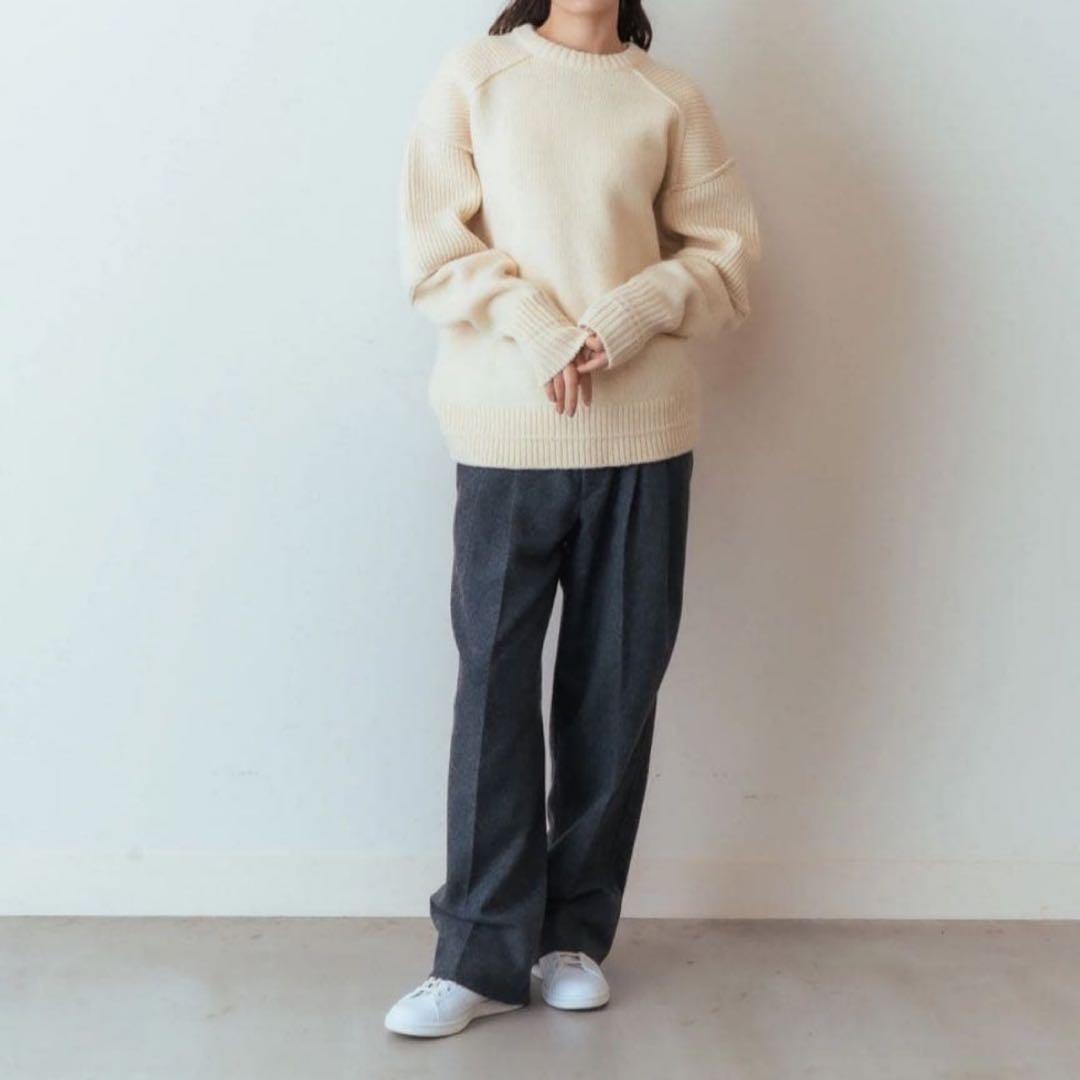 THE SHINZONE シンゾーン ウールフランネル トムボーイパンツ 34