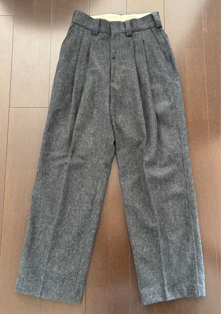 THE SHINZONE シンゾーン ウールフランネル トムボーイパンツ 34