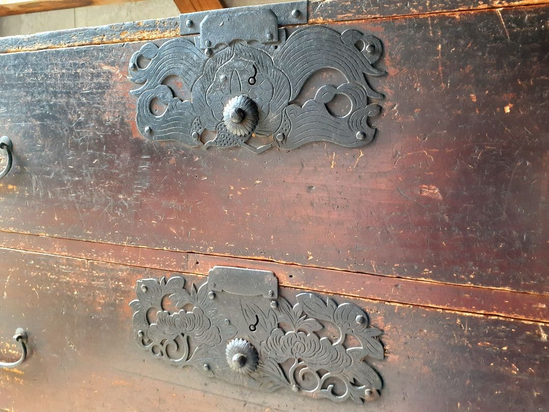 時代箪笥　重ね箪笥　和たんす　アンティーク　レトロ　古民家