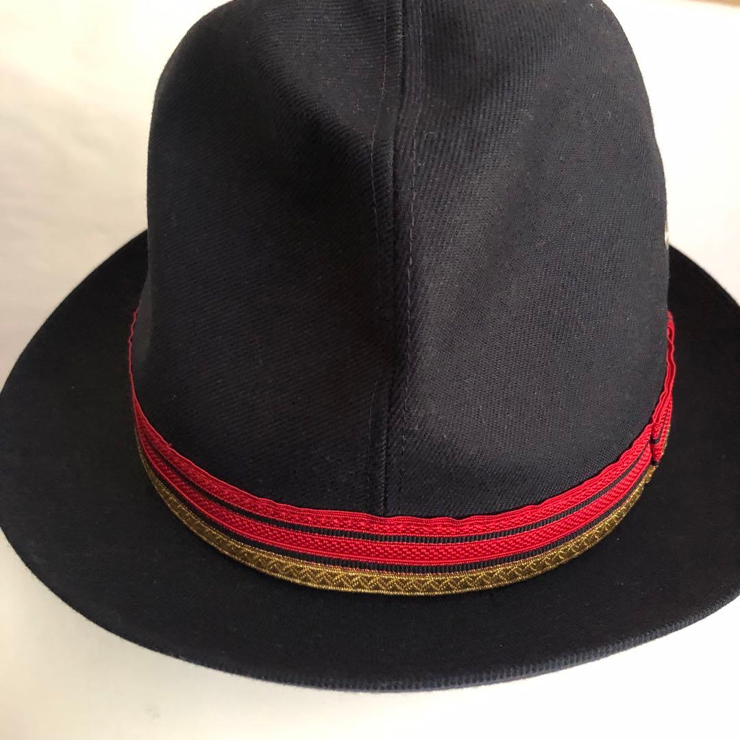 COMMEdesGARCONS コムデギャルソン　刺繍リボンライン　ハット　帽子