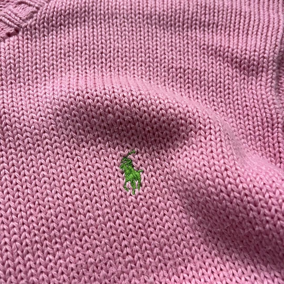 90s Ralph Lauren ポロバイラルフローレン コットンニット ピンク
